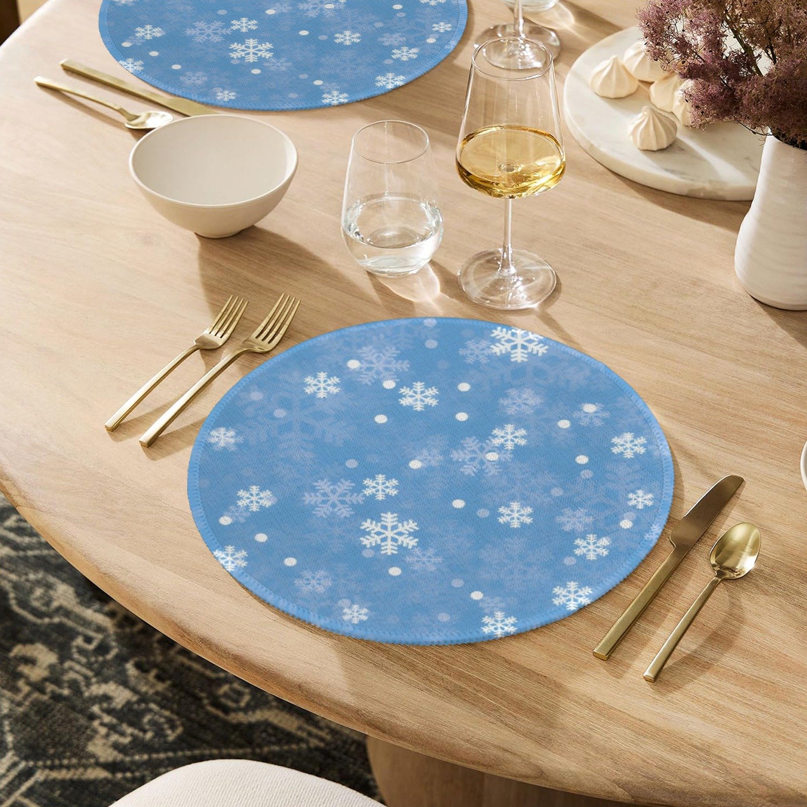 Christmas Placemats | Miami | Holiday Dinner Table Decor | 4 Pack Christmas Placemats christmas dining decor 2