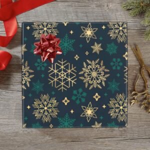 Christmas Wrapping Paper | Premium Holiday Gift Wrap | Green Gold 58″ x 23″ (1–5 Rolls) Wrapping Paper Christmas Gift Wrap
