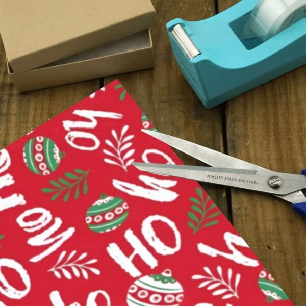 Christmas Wrapping Paper | Premium Holiday Gift Wrap | Red Hohoho 58″ x 23″ (1–5 Rolls) Wrapping Paper Christmas Gift Wrap 10