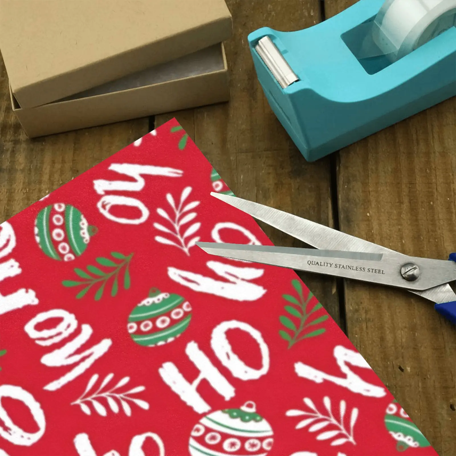Christmas Wrapping Paper | Premium Holiday Gift Wrap | Red Hohoho 58″ x 23″ (1–5 Rolls) Wrapping Paper Christmas Gift Wrap 3
