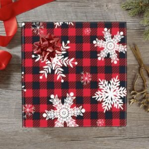 Christmas Wrapping Paper | Premium Holiday Gift Wrap | Buffalo Snow 58″ x 23″ (1–5 Rolls) Wrapping Paper Christmas Gift Wrap