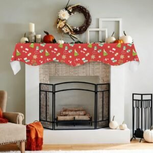 Christmas Holiday Fireplace Mantel Scarf | Socks | Mantle Runner Christmas Fireplace Mantel Scarf Christmas Fireplace Decoration Christmas Holiday Fireplace Mantel Scarf | Socks | Mantle Runner Christmas Fireplace Mantel Scarf Christmas Fireplace Decoration