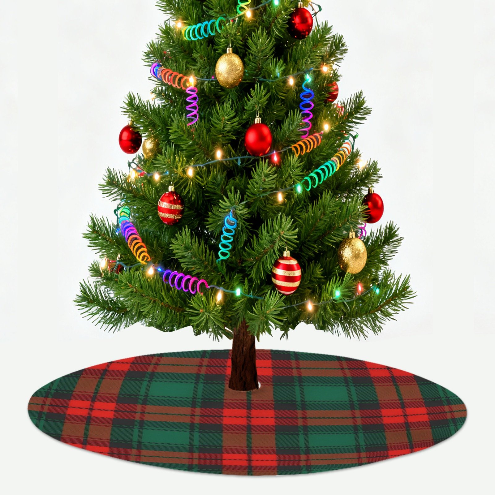 Holiday Christmas Tree Skirt | Christmas Plaid | Traditional Rustic Round 48×48 Inch Home Decor Christmas Tree Skirts christmas tree decor 4 Holiday Christmas Tree Skirt | Christmas Plaid | Traditional Rustic Round 48×48 Inch Home Decor Christmas Tree Skirts christmas tree decor 4