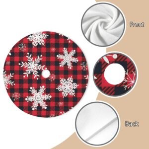 Holiday Christmas Tree Skirt | Red Plaid | Traditional Rustic Round 48×48 Inch Home Decor Christmas Tree Skirts christmas tree decor Holiday Christmas Tree Skirt | Red Plaid | Traditional Rustic Round 48×48 Inch Home Decor Christmas Tree Skirts christmas tree decor