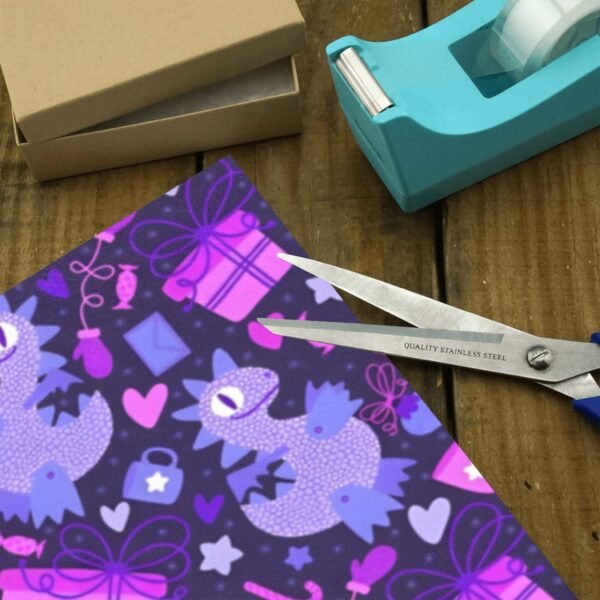 Christmas Wrapping Paper | Premium Holiday Gift Wrap | Dino 58″ x 23″ (1–5 Rolls) Wrapping Paper Christmas Gift Wrap 3