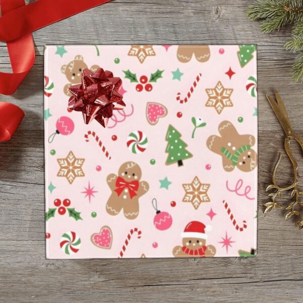 Christmas Wrapping Paper | Premium Holiday Gift Wrap | Ginger Canes 58″ x 23″ (1–5 Rolls) Wrapping Paper Christmas Gift Wrap 4