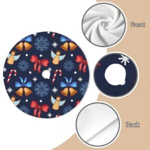 Holiday Christmas Tree Skirt | Blue Angels | Traditional Rustic Round 48×48 Inch Home Decor Christmas Tree Skirts christmas tree decor Holiday Christmas Tree Skirt | Blue Angels | Traditional Rustic Round 48×48 Inch Home Decor Christmas Tree Skirts christmas tree decor
