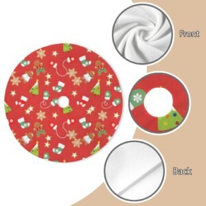 Holiday Christmas Tree Skirt | Gingerbread | Traditional Rustic Round 48×48 Inch Home Decor Christmas Tree Skirts christmas tree decor Holiday Christmas Tree Skirt | Gingerbread | Traditional Rustic Round 48×48 Inch Home Decor Christmas Tree Skirts christmas tree decor