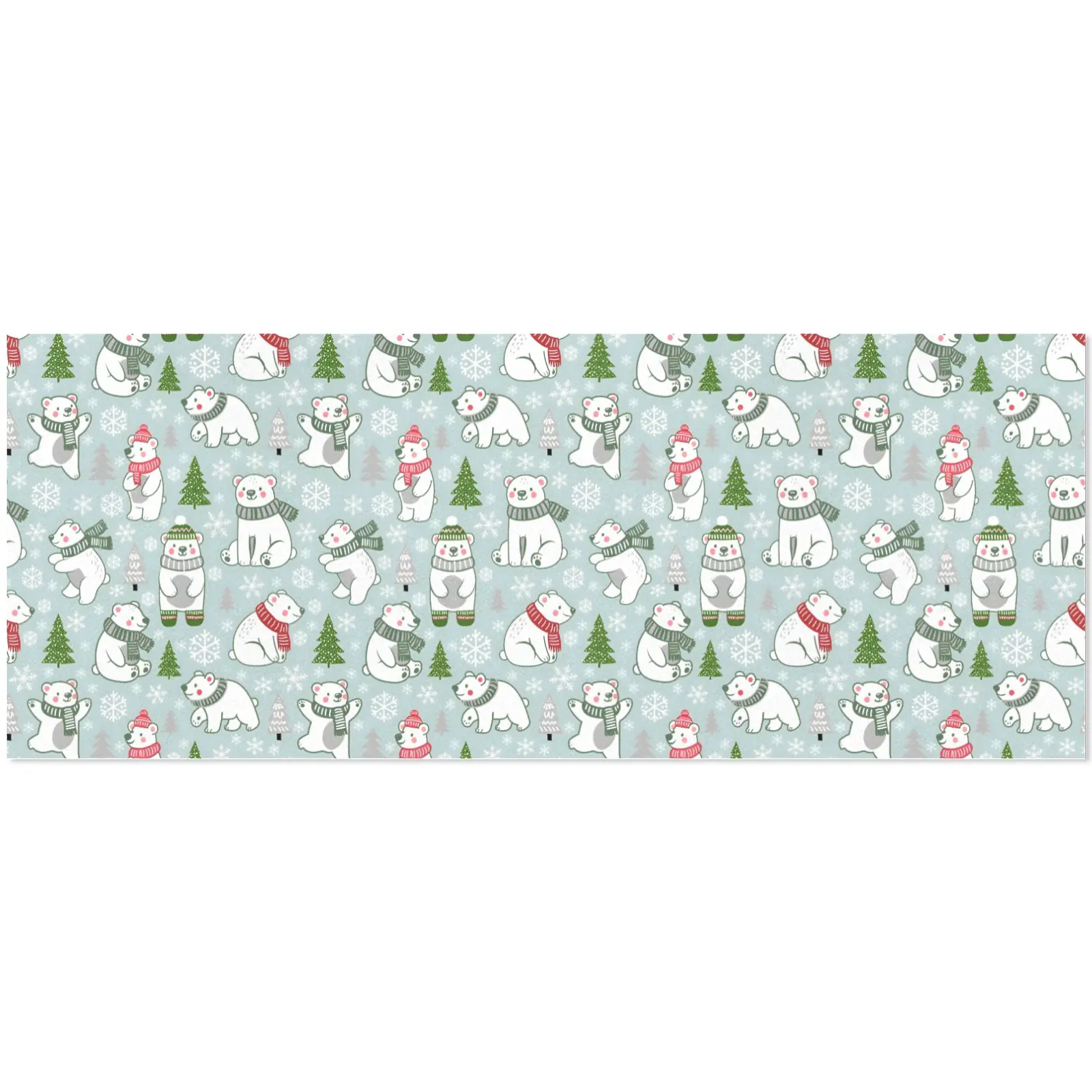 Christmas Wrapping Paper | Premium Holiday Gift Wrap | Polar Friends 58″ x 23″ (1–5 Rolls) Wrapping Paper Christmas Gift Wrap 4