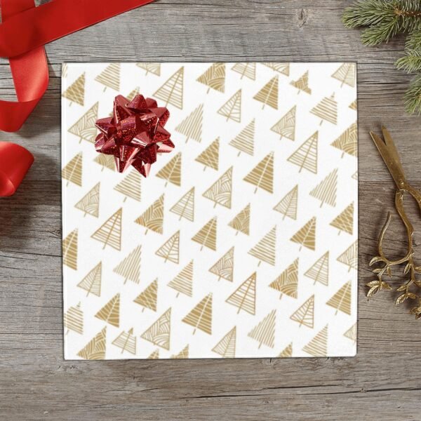 Christmas Wrapping Paper | Premium Holiday Gift Wrap | Gold Forest 58″ x 23″ (1–5 Rolls) Wrapping Paper Christmas Gift Wrap