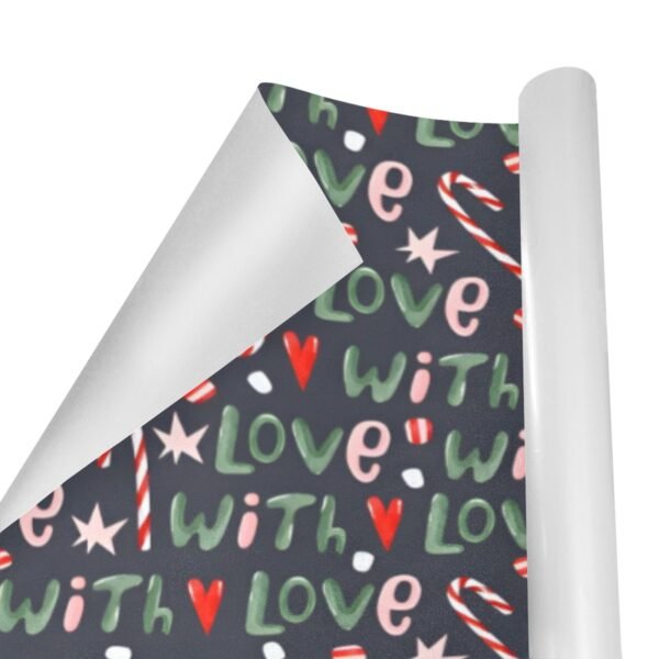 Christmas Wrapping Paper | Premium Holiday Gift Wrap | With Love 58″ x 23″ (1–5 Rolls) Wrapping Paper Christmas Gift Wrap 2