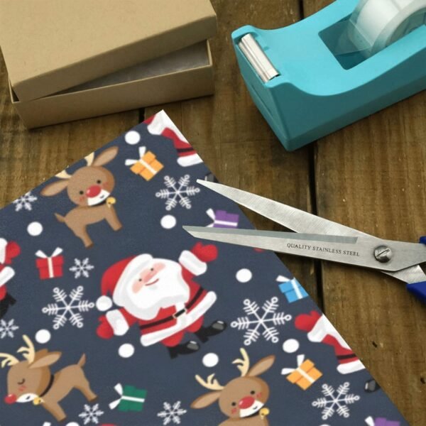 Christmas Wrapping Paper | Premium Holiday Gift Wrap | Red Nose 58″ x 23″ (1–5 Rolls) Wrapping Paper Christmas Gift Wrap 3