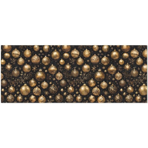 Christmas Wrapping Paper | Premium Holiday Gift Wrap | Gold Ornaments 58″ x 23″ (1–5 Rolls) Wrapping Paper Christmas Gift Wrap 4