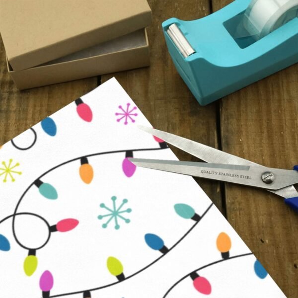 Christmas Wrapping Paper | Premium Holiday Gift Wrap | Lighted 58″ x 23″ (1–5 Rolls) Wrapping Paper Christmas Gift Wrap 3
