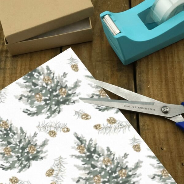 Christmas Wrapping Paper | Premium Holiday Gift Wrap | Gold Pine 58″ x 23″ (1–5 Rolls) Wrapping Paper Christmas Gift Wrap 3