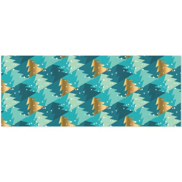 Christmas Wrapping Paper | Premium Holiday Gift Wrap | Teal Trees 58″ x 23″ (1–5 Rolls) Wrapping Paper Christmas Gift Wrap 4