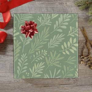 Christmas Wrapping Paper | Premium Holiday Gift Wrap | Green Wheat 58″ x 23″ (1–5 Rolls) Wrapping Paper Christmas Gift Wrap
