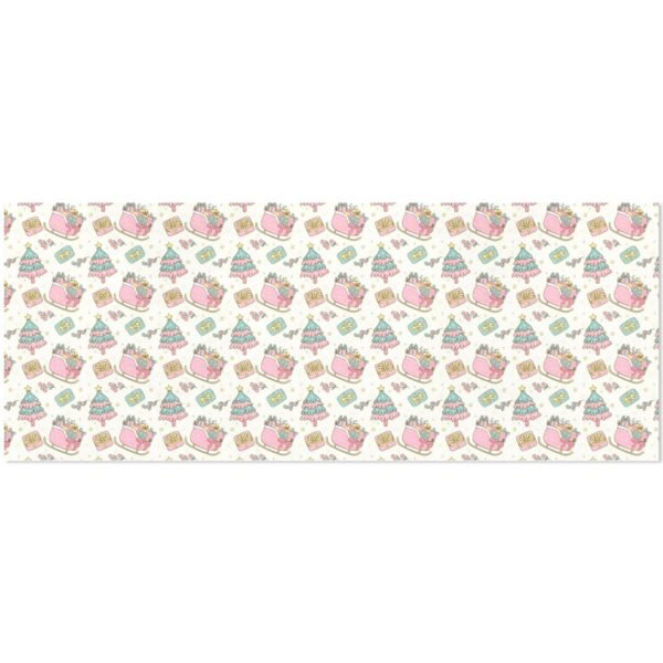 Christmas Wrapping Paper | Premium Holiday Gift Wrap | Pink Sleigh 58″ x 23″ (1–5 Rolls) Wrapping Paper Christmas Gift Wrap 4