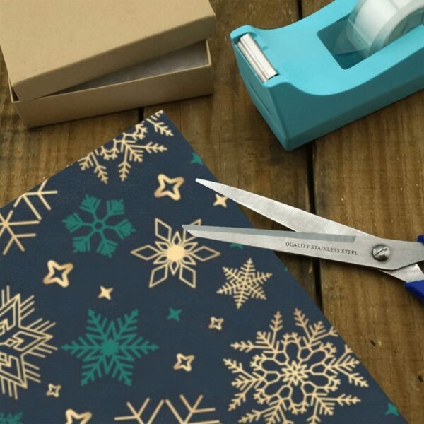 Christmas Wrapping Paper | Premium Holiday Gift Wrap | Green Gold 58″ x 23″ (1–5 Rolls) Wrapping Paper Christmas Gift Wrap 3