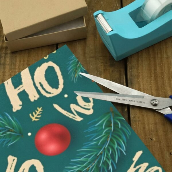Christmas Wrapping Paper | Premium Holiday Gift Wrap | Holly Day 58″ x 23″ (1–5 Rolls) Wrapping Paper Christmas Gift Wrap 3