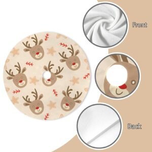 Holiday Christmas Tree Skirt | Rudolph | Traditional Rustic Round 48×48 Inch Home Decor Christmas Tree Skirts christmas tree decor Holiday Christmas Tree Skirt | Rudolph | Traditional Rustic Round 48×48 Inch Home Decor Christmas Tree Skirts christmas tree decor