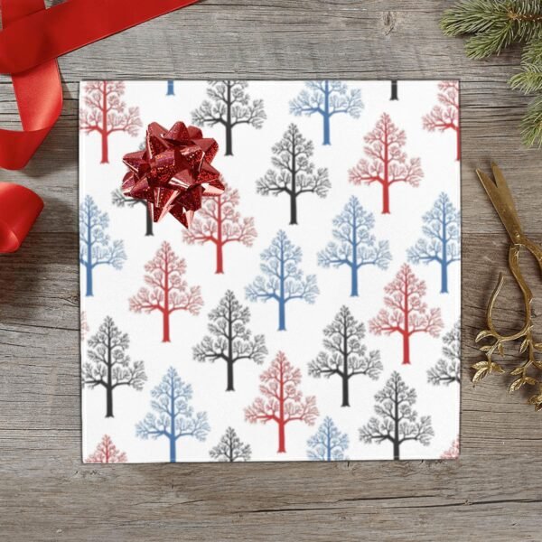Christmas Wrapping Paper | Premium Holiday Gift Wrap | Colored Oaks 58″ x 23″ (1–5 Rolls) Wrapping Paper Christmas Gift Wrap