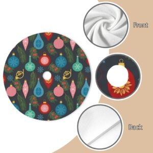 Holiday Christmas Tree Skirt | Ornaments | Traditional Rustic Round 48×48 Inch Home Decor Christmas Tree Skirts christmas tree decor Holiday Christmas Tree Skirt | Ornaments | Traditional Rustic Round 48×48 Inch Home Decor Christmas Tree Skirts christmas tree decor