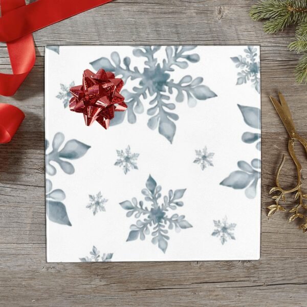 Christmas Wrapping Paper | Premium Holiday Gift Wrap | Stencil Flakes 58″ x 23″ (1–5 Rolls) Wrapping Paper Christmas Gift Wrap