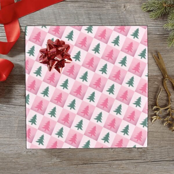 Christmas Wrapping Paper | Premium Holiday Gift Wrap | Pink Pines 58″ x 23″ (1–5 Rolls) Wrapping Paper Christmas Gift Wrap