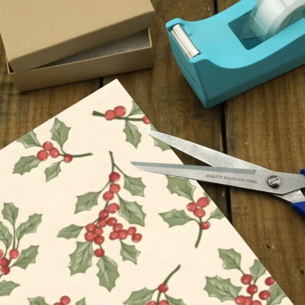 Christmas Wrapping Paper | Premium Holiday Gift Wrap | Berries 58″ x 23″ (1–5 Rolls) Wrapping Paper Christmas Gift Wrap 3