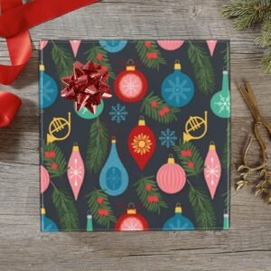 Christmas Wrapping Paper | Premium Holiday Gift Wrap | French Horn 58″ x 23″ (1–5 Rolls) Wrapping Paper Christmas Gift Wrap