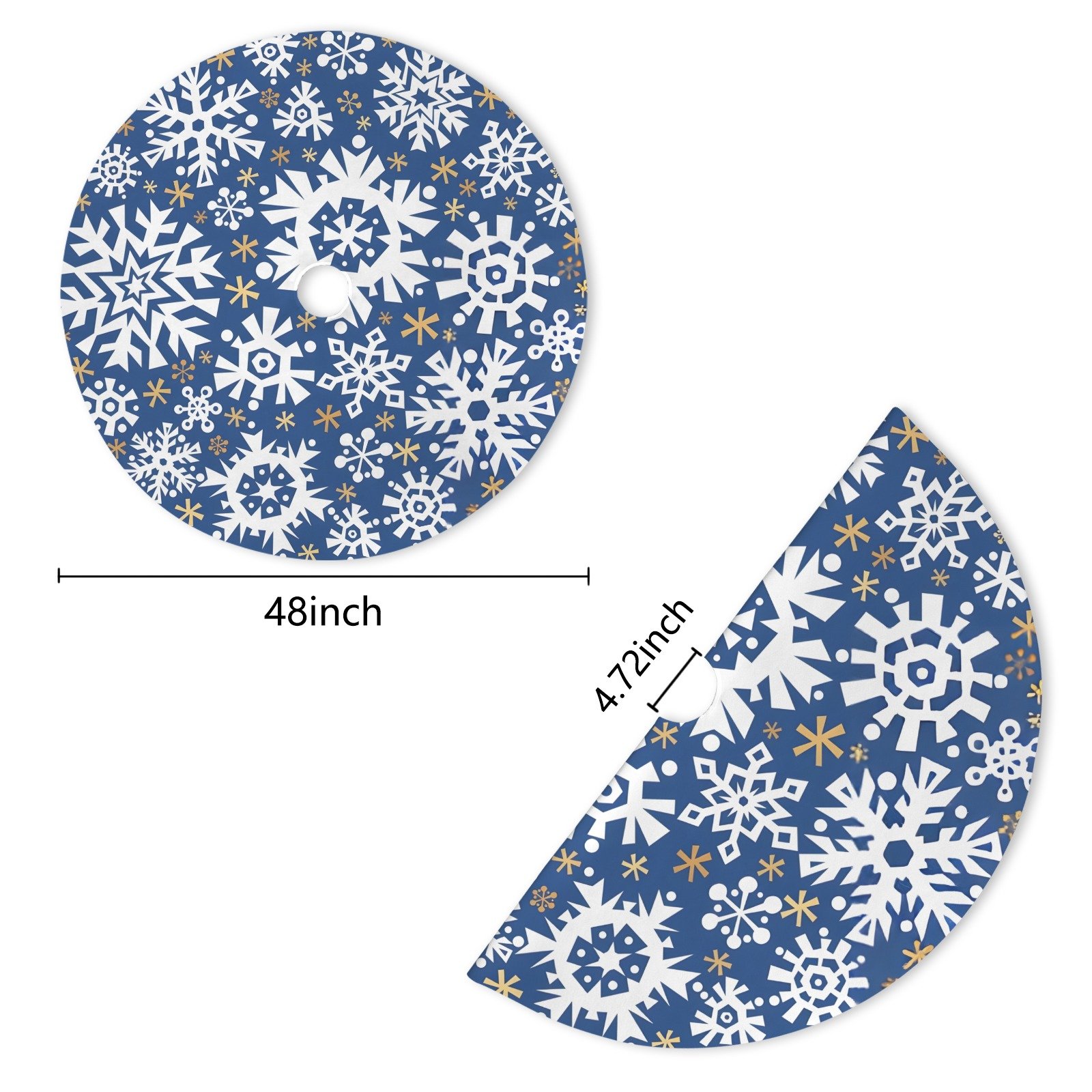 Holiday Christmas Tree Skirt | Flurry | Traditional Rustic Round 48×48 Inch Home Decor Christmas Tree Skirts christmas tree decor 9 Holiday Christmas Tree Skirt | Flurry | Traditional Rustic Round 48×48 Inch Home Decor Christmas Tree Skirts christmas tree decor 9