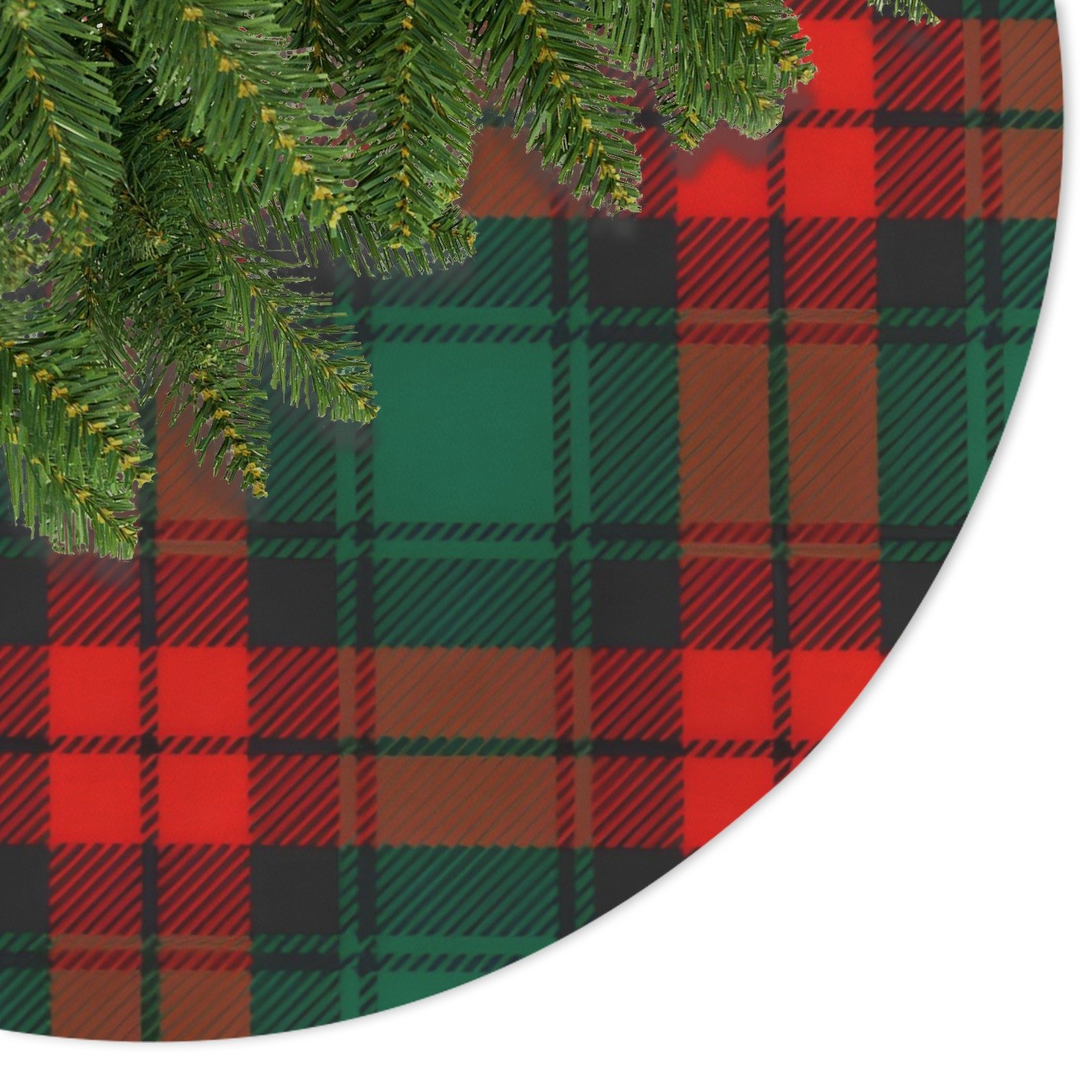 Holiday Christmas Tree Skirt | Christmas Plaid | Traditional Rustic Round 48×48 Inch Home Decor Christmas Tree Skirts christmas tree decor 5 Holiday Christmas Tree Skirt | Christmas Plaid | Traditional Rustic Round 48×48 Inch Home Decor Christmas Tree Skirts christmas tree decor 5