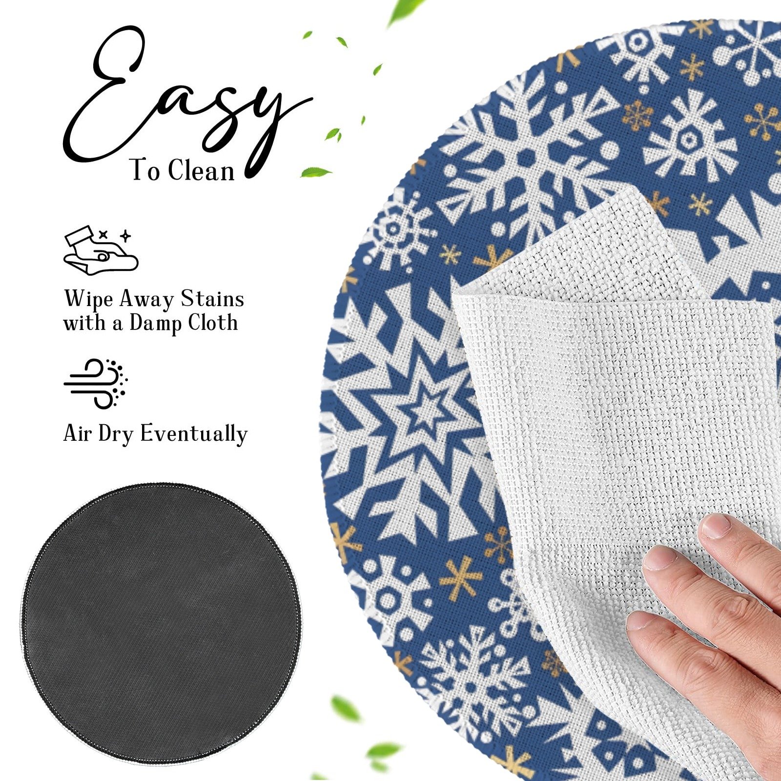 Christmas Placemats | Blue Flurry | Holiday Dinner Table Decor | 4 Pack Christmas Placemats christmas dining decor 2 Christmas Placemats | Blue Flurry | Holiday Dinner Table Decor | 4 Pack Christmas Placemats christmas dining decor 2