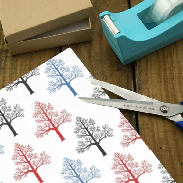 Christmas Wrapping Paper | Premium Holiday Gift Wrap | Colored Oaks 58″ x 23″ (1–5 Rolls) Wrapping Paper Christmas Gift Wrap 3