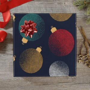 Christmas Wrapping Paper | Premium Holiday Gift Wrap | Light Ornaments 58″ x 23″ (1–5 Rolls) Wrapping Paper Christmas Gift Wrap