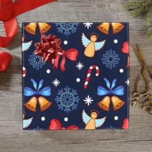 Christmas Wrapping Paper | Premium Holiday Gift Wrap | Ribbon Angel 58″ x 23″ (1–5 Rolls) Wrapping Paper Christmas Gift Wrap