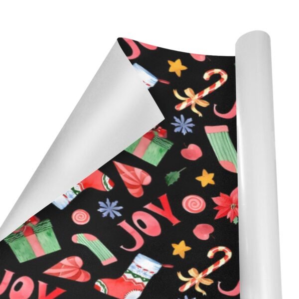 Christmas Wrapping Paper | Premium Holiday Gift Wrap | Cane Joy 58″ x 23″ (1–5 Rolls) Wrapping Paper Christmas Gift Wrap 2