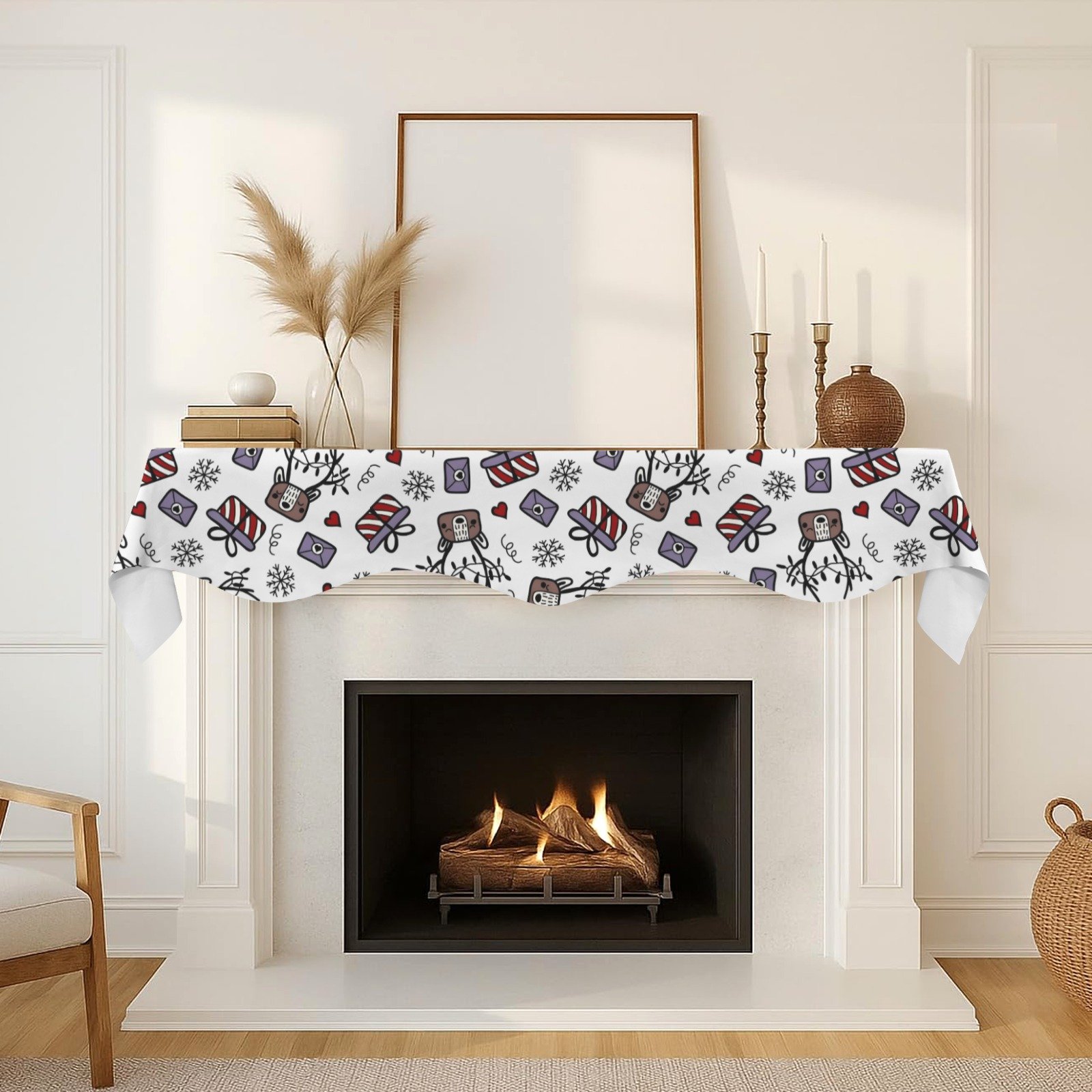 Christmas Holiday Fireplace Mantel Scarf | Postage | Mantle Runner Christmas Fireplace Mantel Scarf Christmas Fireplace Decoration Christmas Holiday Fireplace Mantel Scarf | Postage | Mantle Runner Christmas Fireplace Mantel Scarf Christmas Fireplace Decoration