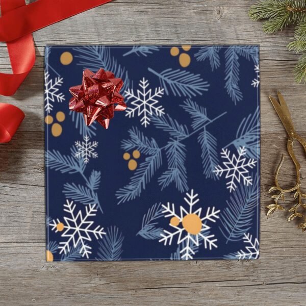 Christmas Wrapping Paper | Premium Holiday Gift Wrap | Navy Pines 58″ x 23″ (1–5 Rolls) Wrapping Paper Christmas Gift Wrap 2