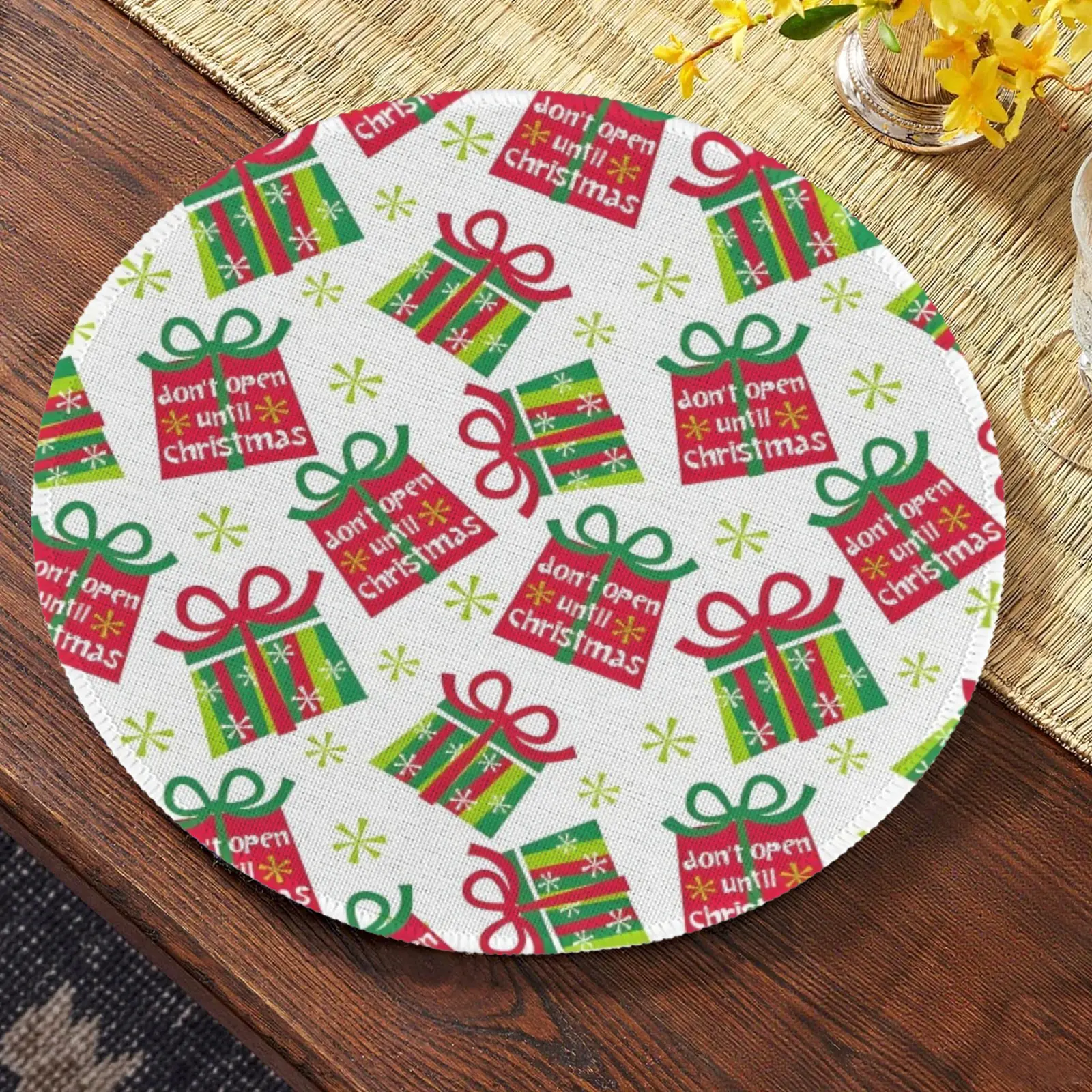 Christmas Placemats | Do Not Open | Holiday Dinner Table Decor | 4 Pack Christmas Placemats christmas dining decor 3 Christmas Placemats | Do Not Open | Holiday Dinner Table Decor | 4 Pack Christmas Placemats christmas dining decor 3