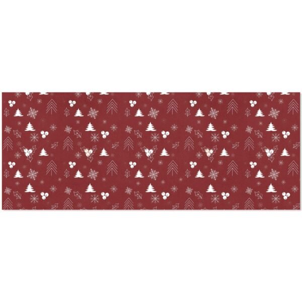 Christmas Wrapping Paper | Premium Holiday Gift Wrap | Burgundy Holly 58″ x 23″ (1–5 Rolls) Wrapping Paper Christmas Gift Wrap 4