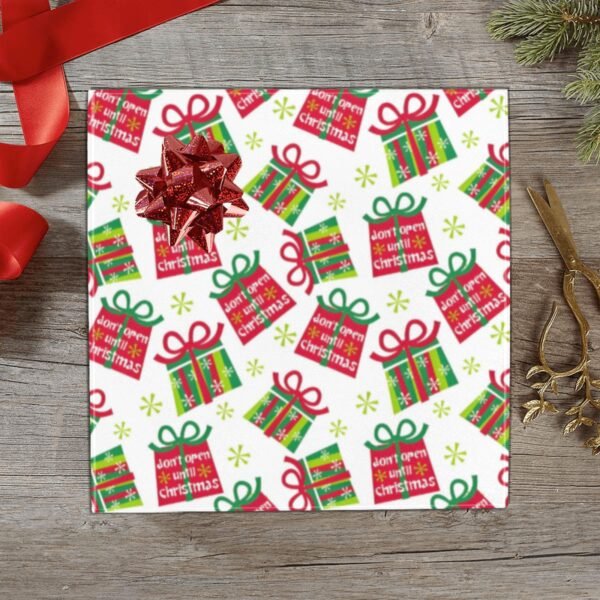 Christmas Wrapping Paper | Premium Holiday Gift Wrap | Until Xmas 58″ x 23″ (1–5 Rolls) Wrapping Paper Christmas Gift Wrap