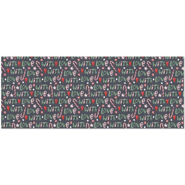 Christmas Wrapping Paper | Premium Holiday Gift Wrap | With Love 58″ x 23″ (1–5 Rolls) Wrapping Paper Christmas Gift Wrap 4