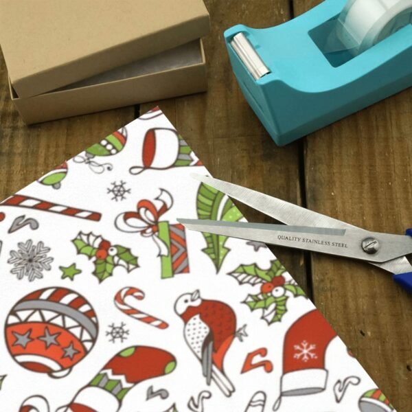 Christmas Wrapping Paper | Premium Holiday Gift Wrap | Ginger Partridge 58″ x 23″ (1–5 Rolls) Wrapping Paper Christmas Gift Wrap 6