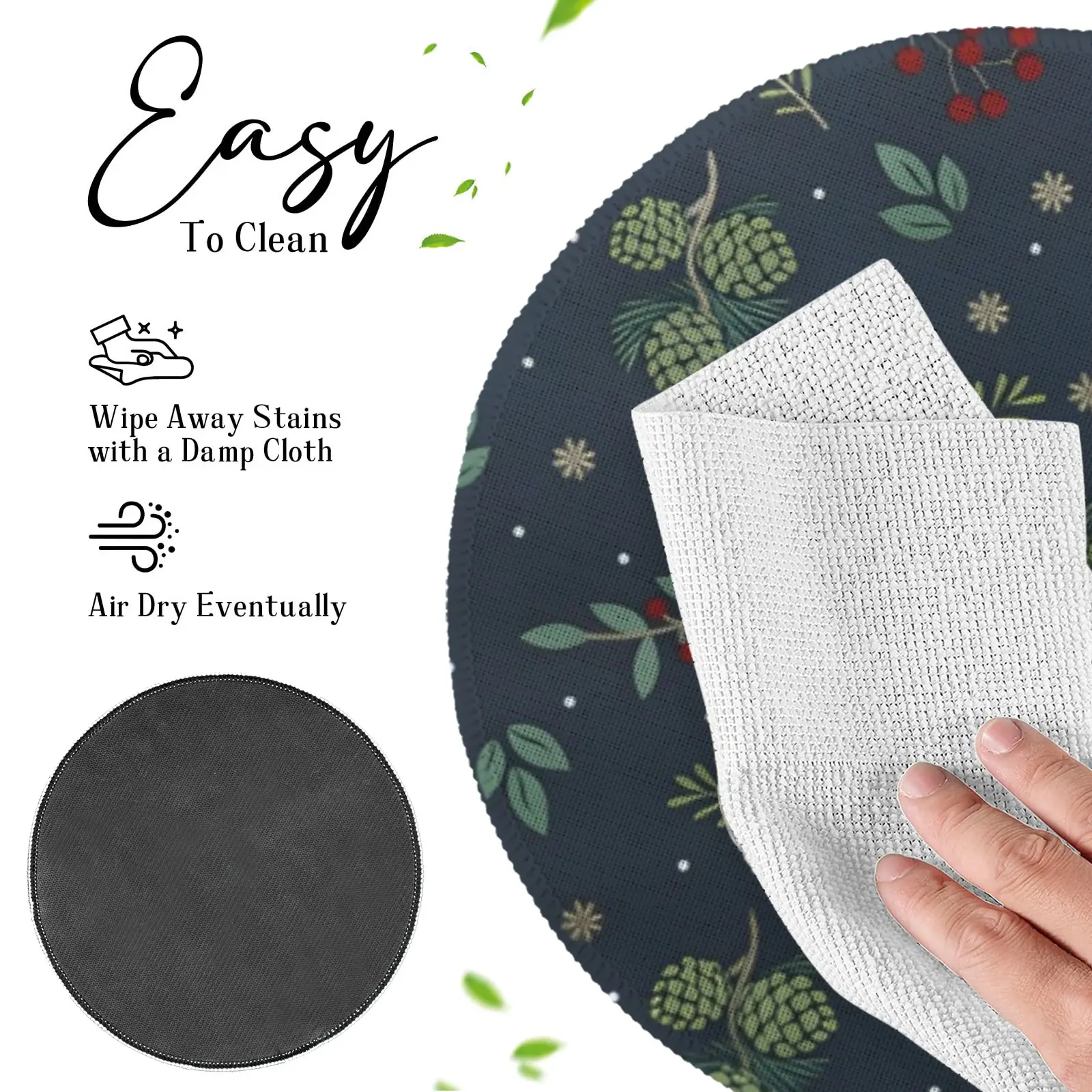 Christmas Placemats | Green Cones | Holiday Dinner Table Decor | 4 Pack Christmas Placemats christmas dining decor 2 Christmas Placemats | Green Cones | Holiday Dinner Table Decor | 4 Pack Christmas Placemats christmas dining decor 2