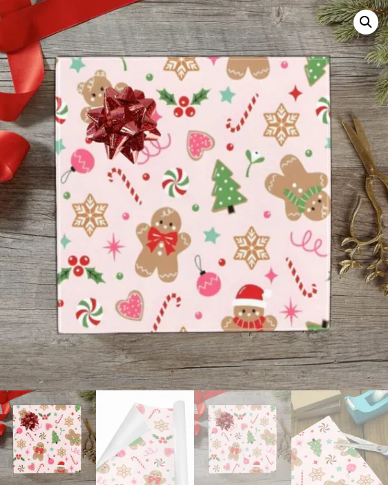 Christmas Wrapping Paper | Premium Holiday Gift Wrap | Ginger Canes 58″ x 23″ (1–5 Rolls) Wrapping Paper Christmas Gift Wrap 5 Christmas Wrapping Paper | Premium Holiday Gift Wrap | Ginger Canes 58″ x 23″ (1–5 Rolls) Wrapping Paper Christmas Gift Wrap 5