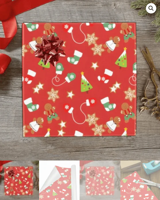 Christmas Wrapping Paper | Premium Holiday Gift Wrap | Green Socks 58″ x 23″ (1–5 Rolls) Wrapping Paper Christmas Gift Wrap 5
