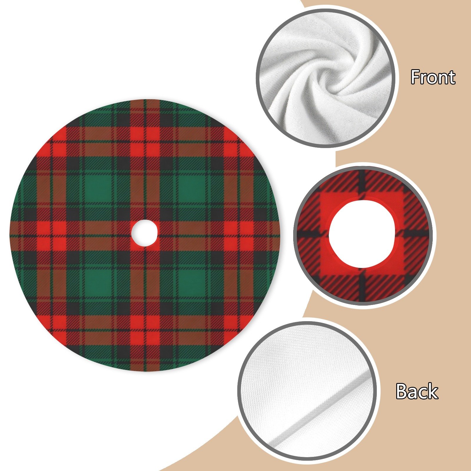 Holiday Christmas Tree Skirt | Christmas Plaid | Traditional Rustic Round 48×48 Inch Home Decor Christmas Tree Skirts christmas tree decor 3 Holiday Christmas Tree Skirt | Christmas Plaid | Traditional Rustic Round 48×48 Inch Home Decor Christmas Tree Skirts christmas tree decor 3