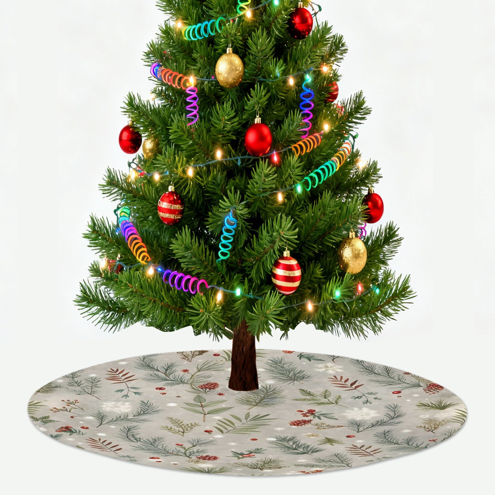 Holiday Christmas Tree Skirt | Pinecone Firs | Traditional Rustic Round 48×48 Inch Home Decor Christmas Tree Skirts christmas tree decor 7 Holiday Christmas Tree Skirt | Pinecone Firs | Traditional Rustic Round 48×48 Inch Home Decor Christmas Tree Skirts christmas tree decor 7